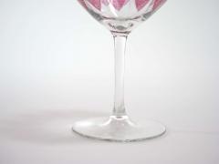 Hand Painted Crystal Champagne Coupe Service Ten People - 2941884
