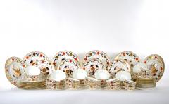 Hand Painted Gilt Floral English Royal Crown Derby Dinner Service 10 People  - 3179909