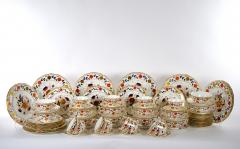 Hand Painted Gilt Floral English Royal Crown Derby Dinner Service 10 People  - 3179911