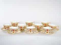 Hand Painted Gilt Floral English Royal Crown Derby Dinner Service 10 People  - 3179915