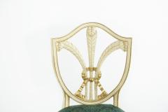 Hand Painted Giltwood Framed Dining Chair Set - 2256100