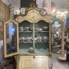 Hand Painted Italian Bureau Bookcase 19th century - 3815314