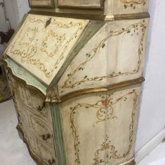 Hand Painted Italian Bureau Bookcase 19th century - 3815349