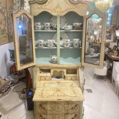 Hand Painted Italian Bureau Bookcase 19th century - 3815352