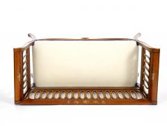 Hand Painted Partially Gilt Adams Style Small Settee - 3534738