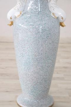 Hand Painted Porcelain Large Vase 1980s - 2291145