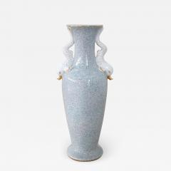Hand Painted Porcelain Large Vase 1980s - 2293329