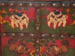 Hand Painted Tibetan Cabinet Early 20th Century - 2968964