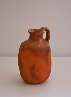 Hand Thrown Terracotta Ceramic Pitcher - 2874527