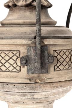 Hand carved Bleached Wood French Chandelier - 4279682