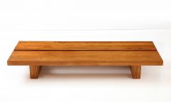 Hand crafted Solid Thick Elm Coffee Table Bench Netherlands 1960 s - 2770589