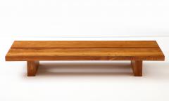 Hand crafted Solid Thick Elm Coffee Table Bench Netherlands 1960 s - 2770601