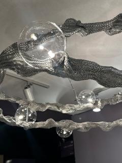 Hand woven Metal Constellation Chandelier - 4393453