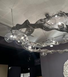 Hand woven Metal Constellation Chandelier - 4393454