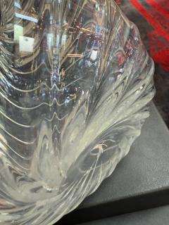 Handblown Glass Vase with Spiral Twist Design - 4315780