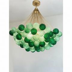 Handcrafted Balloton Murano Glass Sphere Lighting Fixture in Green Color - 4754876