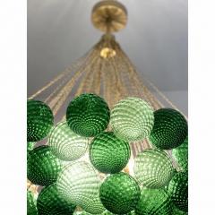 Handcrafted Balloton Murano Glass Sphere Lighting Fixture in Green Color - 4754877