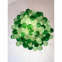 Handcrafted Balloton Murano Glass Sphere Lighting Fixture in Green Color - 4754884