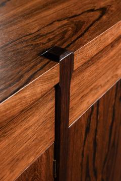 Handcrafted Italian sideboard of the 1960s in rosewood and brass - 3366331