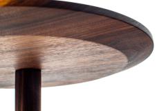 Handcrafted Mid Century Modern Walnut Lollipop Side Table Hobbs Modern Original - 4763014