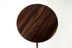 Handcrafted Mid Century Modern Walnut Lollipop Side Table Hobbs Modern Original - 4763016