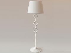 Handcrafted Plaster Rhombus Floor Lamp - 972617
