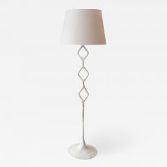 Handcrafted Plaster Rhombus Floor Lamp - 973939