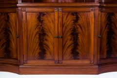 Handmade 20th Century Mahogany Wood Two Parts Breakfront - 1038103