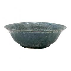 Handmade Dark Blue Green Ceramic Bowl - 4449971