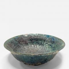 Handmade Dark Blue Green Ceramic Bowl - 4450251