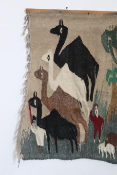 Handmade Egyptian Wall Tapestry or Wall Rug 1950s - 3211738