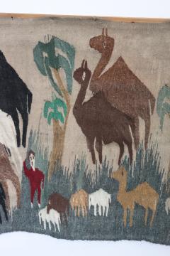 Handmade Egyptian Wall Tapestry or Wall Rug 1950s - 3211742