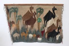 Handmade Egyptian Wall Tapestry or Wall Rug 1950s - 3211743