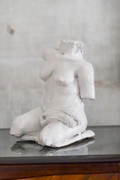 Handmade Glazed Ceramic Bust Sculpture 1970s - 3730359