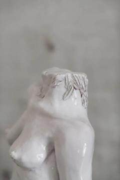 Handmade Glazed Ceramic Bust Sculpture 1970s - 3730388