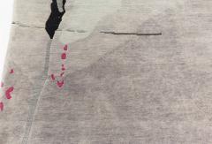 Handmade Grey Ivory Pink Splatter Rug by Eskayel for Doris Leslie Blau - 3580573
