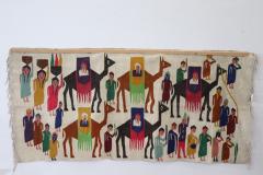 Handmade Israeli Wall Tapestry or Wall Rug 1930s - 3212071