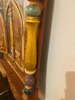 Handmade Moucharabeih Vintage Moroccan Mirror with Two Doors - 1330965