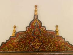 Handmade Moucharabeih Vintage Moroccan Mirror with Two Doors - 1330967