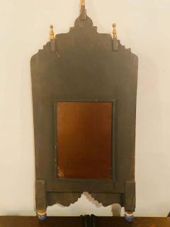 Handmade Moucharabeih Vintage Moroccan Mirror with Two Doors - 1330972