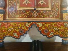 Handmade Moucharabeih Vintage Moroccan Mirror with Two Doors - 1330973
