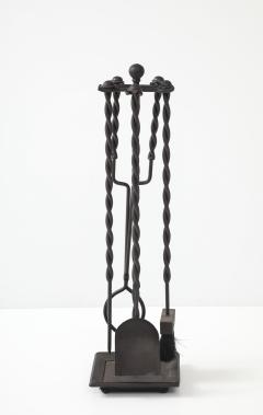 Handmade Twisted Iron Fireplace Tools - 4750900