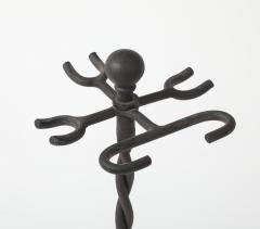 Handmade Twisted Iron Fireplace Tools - 4750905
