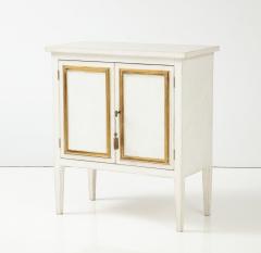 Handpainted Ivory and Gold Trompe loeil Cabinet or Nightstand 21st C  - 3288390