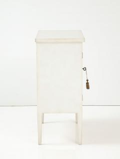 Handpainted Ivory and Gold Trompe loeil Cabinet or Nightstand 21st C  - 3288393