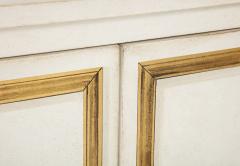 Handpainted Ivory and Gold Trompe loeil Cabinet or Nightstand 21st C  - 3288395