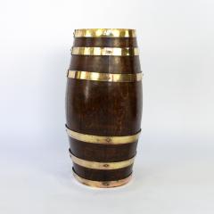 Handsome Brass Bound Oak Barrel - 1357892