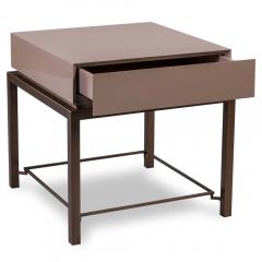 Handsome Modern Robert Marinelli Lacquer Side Table - 3605074