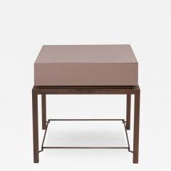 Handsome Modern Robert Marinelli Lacquer Side Table - 3611139