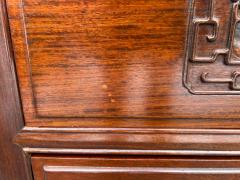 Handsome Pair Chinoiserie Rosewood Bachelor s Chest Mid Century - 4561116